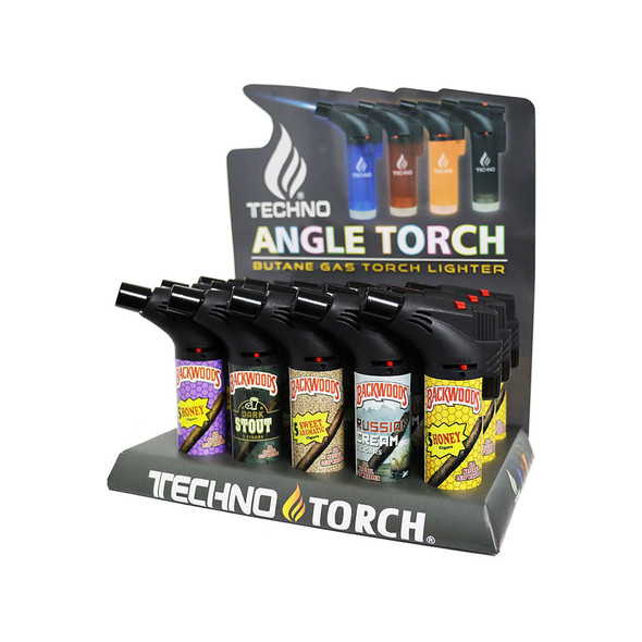 TECHNO TORCH BACKWOODS DESIGN DISPLAY OF 15 (0139-BWM3)