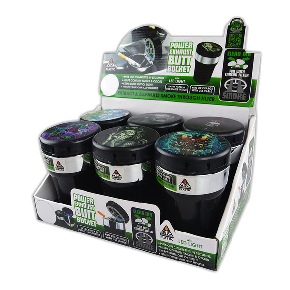 SMOKE ZILLA SMOKE EATER BUTT BUCKET DISPLAY OF 6 (22638)