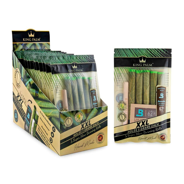 KING PALM XXL ROLLS DISPLAY OF 15 (5PK)