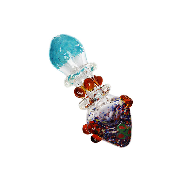 DOUBLE RING WITH MARBLE HEAD HAND PIPE 4" (HP-116)