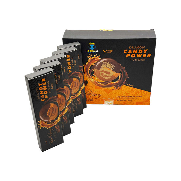 ROYAL HONEY DRAGON CANDY POWER FOR MEN DISPLAY OF 10 (6PK)