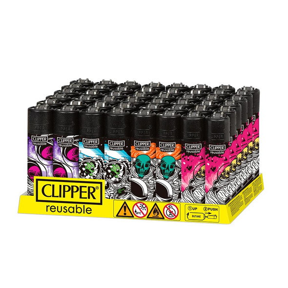 CLIPPER SPACE TRIP EDITION LIGHTER DISPLAY OF 48 (CLIPPER-39)