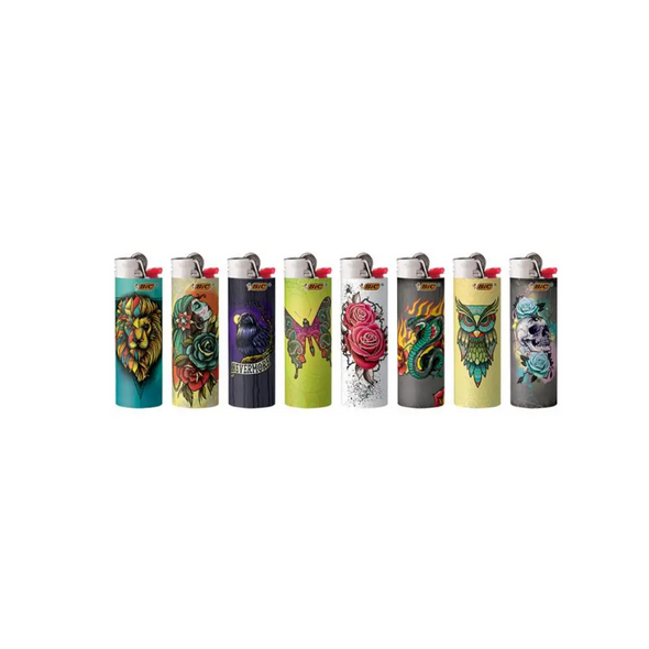 BIC CLASSIC LIGHTER TATTOO EDITION DISPLAY OF 50