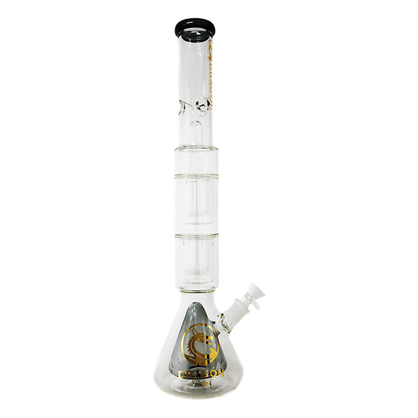 DRAGON GLASS DOUBLE HANGING PERC WATERPIPE 22" (WP-278)