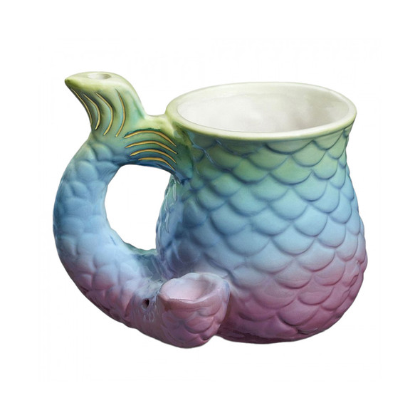 MERMAID DESIGN CERAMIC PIPE/MUG COMBO