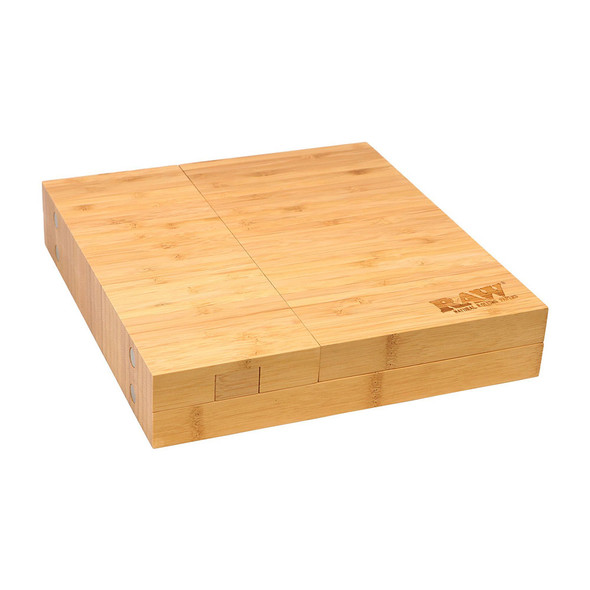 RAW TRIPLE FLIP BAMBOO ROLLING TRAY (RAW-162)