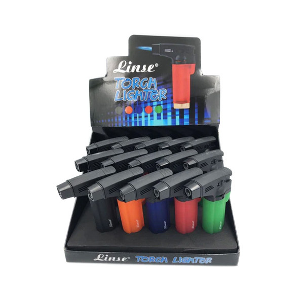 LINSE TORCH LIGHTER DISPLAY OF 15