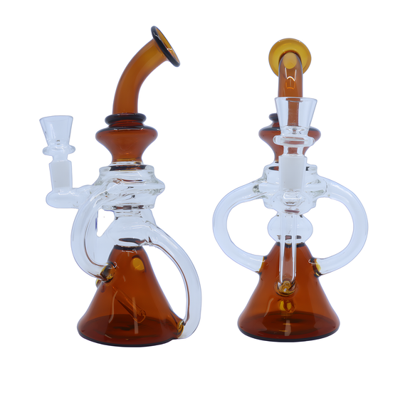 8" RECYCLER WATER PIPE MIXED COLORS (WP-337)