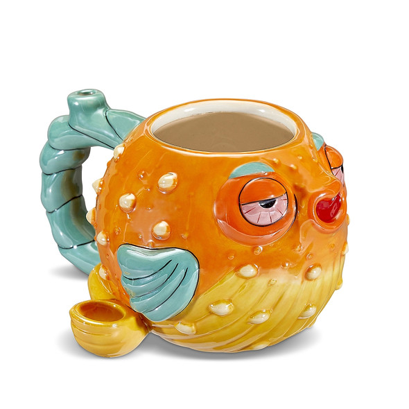 CERAMIC LIL' PUFF PUFFERFISH MUG (82573)