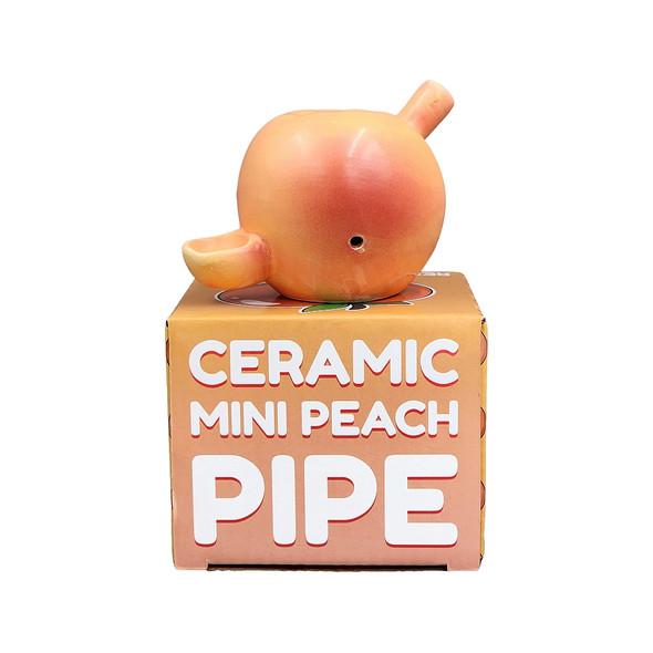 CERAMIC MINI PEACH PIPE (82568)