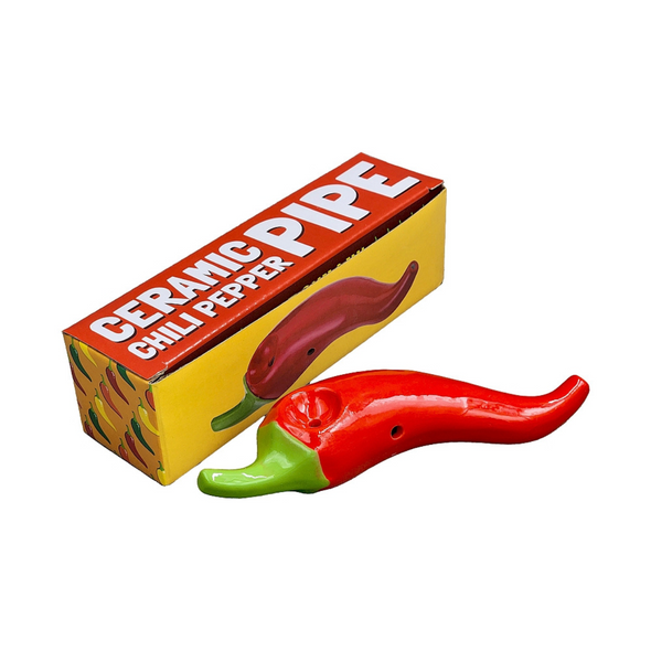 CERAMIC MINI CHILI PEPPER PIPE (82569)