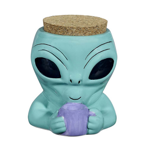 CERAMIC ALIEN STACH JAR (82555)