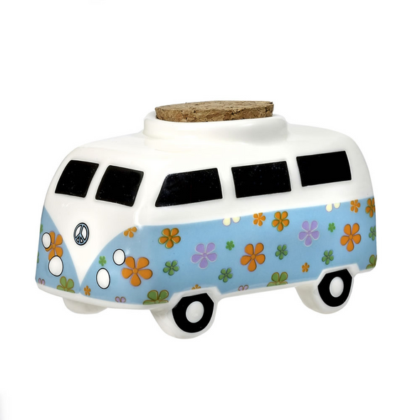 CERAMIC VINTAGE BUS STACH JAR (88093)