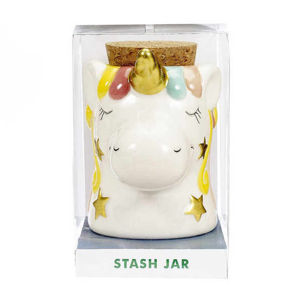 CERAMIC UNICORN STACH JAR (88131)