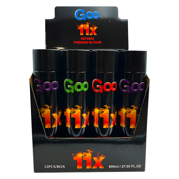 GOO REFINED PREMIUM BUTANE 11X 800ML DISPLAY OF 12