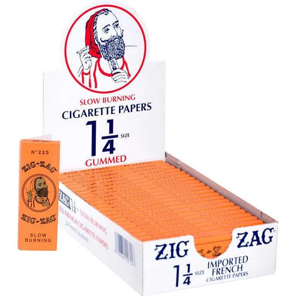 ZIG ZAG CIGARETTE PAPER 1 1/4 ORANGE 24CT/BOX