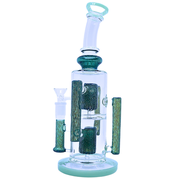 12"  RECYCLER PREMIUM GLASS WATER PIPE (WP-371)