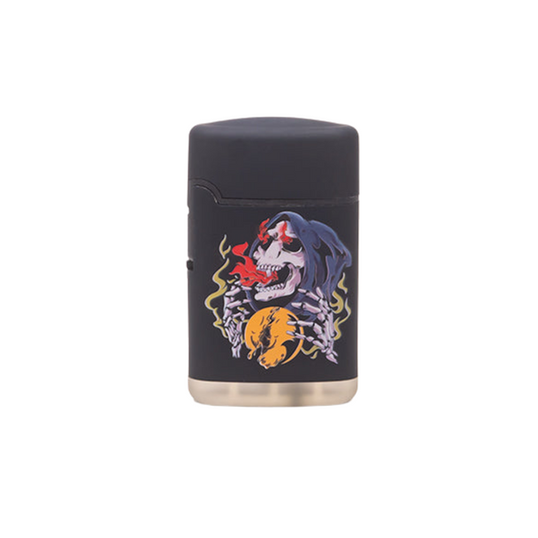 SPECIAL BLUE BERNIE SKULL & ROSES II LIGHTER DISPLAY OF 12