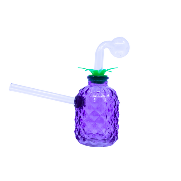 PINEAPPLE WATER PIPE W/ STEM & BANGER ASSORTED COLORS