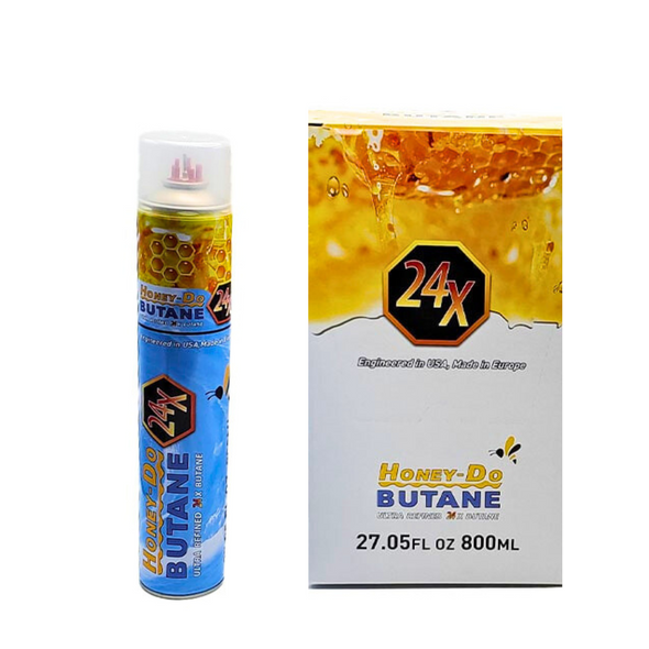 HONEY-DO PREMIUM BUTANE 24X 800ML DISPLAY OF 6