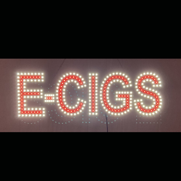 LED SIGN E-CIGS SPARKLING (9X30")