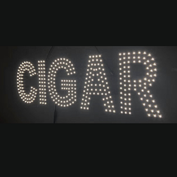 LED SIGN - CIGARS SPARKLING (7X30")