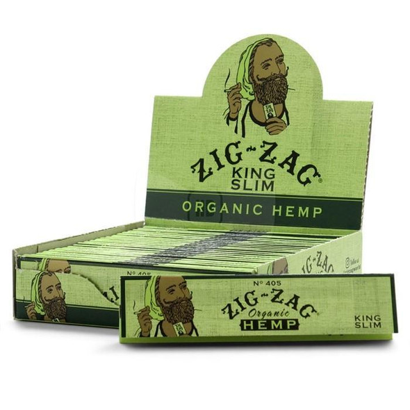 ZIG ZAG ORGANIC HEMP KING SLIM ROLLING PAPERS