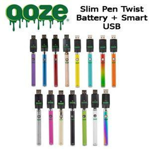 OOZE - SLIM PEN TWIST BATTERY WITH USB CHARGER (OOZE-15)