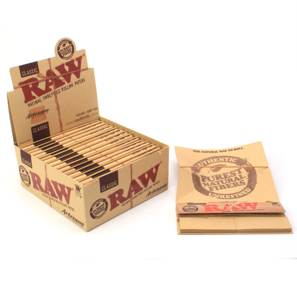 RAW CLASSIC ARTESANO KING SIZE SLIM 15CT (RAW-75)