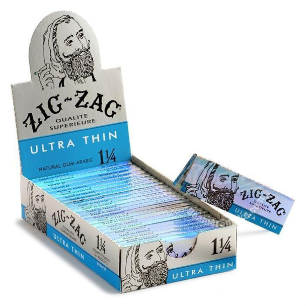 ZIG ZAG ULTRA THIN 1 ¼ PAPERS BOX OF 24 BOOKLETS
