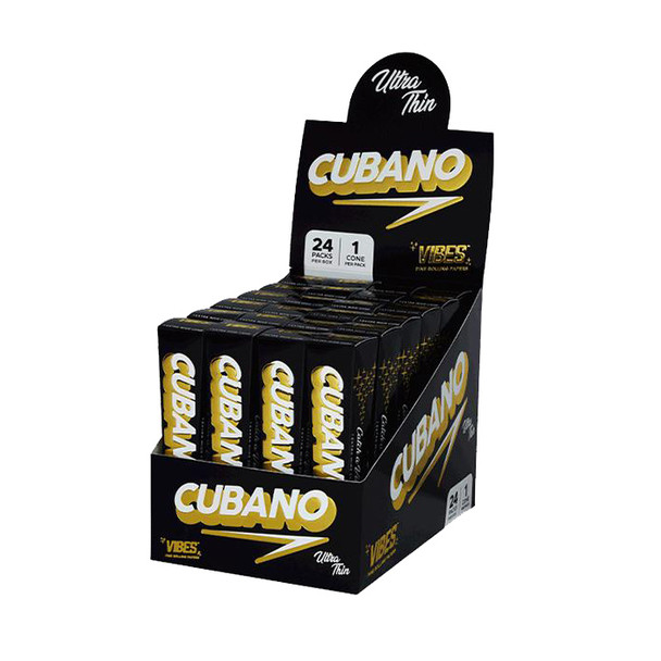 VIBES ULTRA THIN CUBANO CONES DISPLAY OF 24