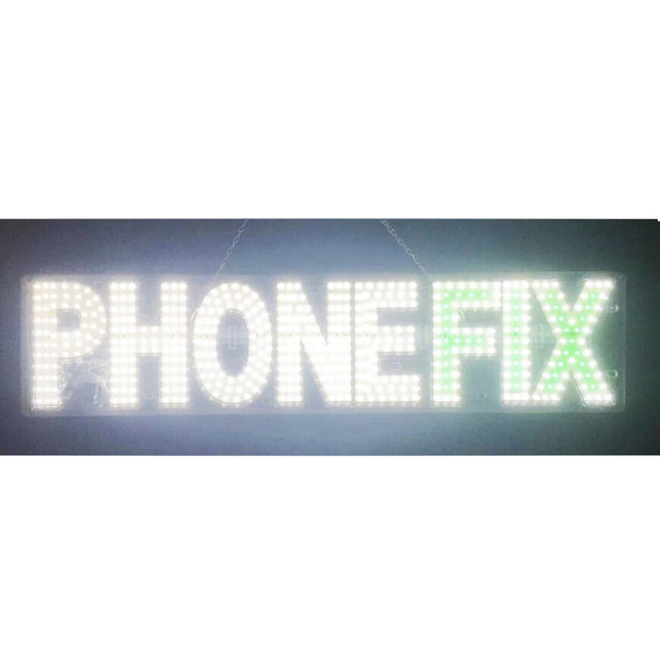 LED SIGN - PHONE FIX (7X34")
