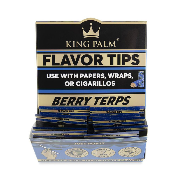 KING PALM FLAVOR TIPS/FILTERS DISPLAY OF 50 (2 PACK)