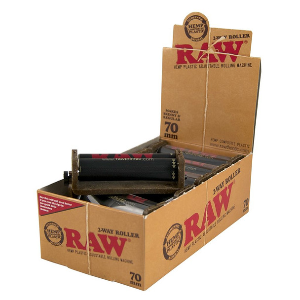 RAW 70MM HEMP PLASTIC 2 WAY ROLLER (RAW-98)