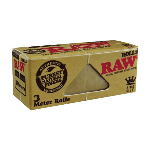 RAW CLASSIC KING SIZE 3 METER ROLLS DISPLAY OF 12 (RAW-105)