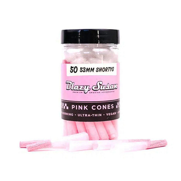 BLAZY SUSAN 53MM PINK CONES DISPLAY OF 50