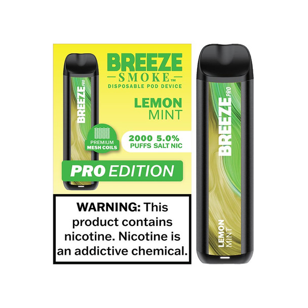 BREEZE SMOKE PRO 2000 PUFF DISPOSABLES DISPLAY OF 10