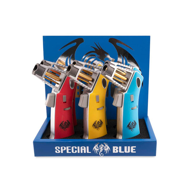 SPECIAL BLUE AVENGER TORCH DISPLAY OF 6
