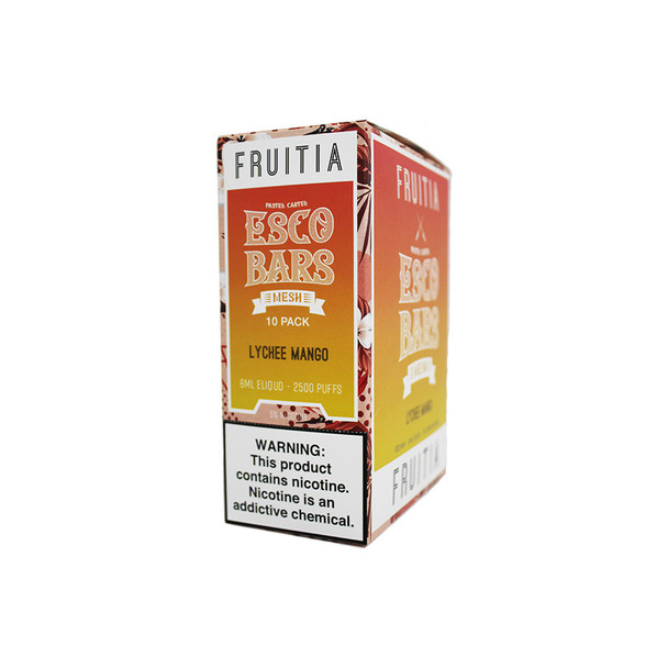 ESCOBARS MESH FRUITIA EDITION 2500 PUFF DISPOSABLE DISPLAY OF 10