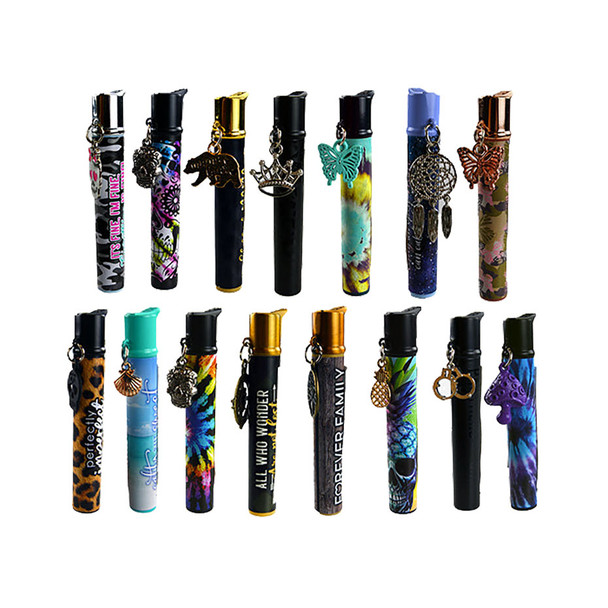 SMOKE ZILLA THIN TUBE CHARM LIGHTER DISPLAY OF 15 (22301)