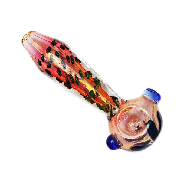 GOLD FUMED DOTTED HAND PIPE 5" (HP-83)
