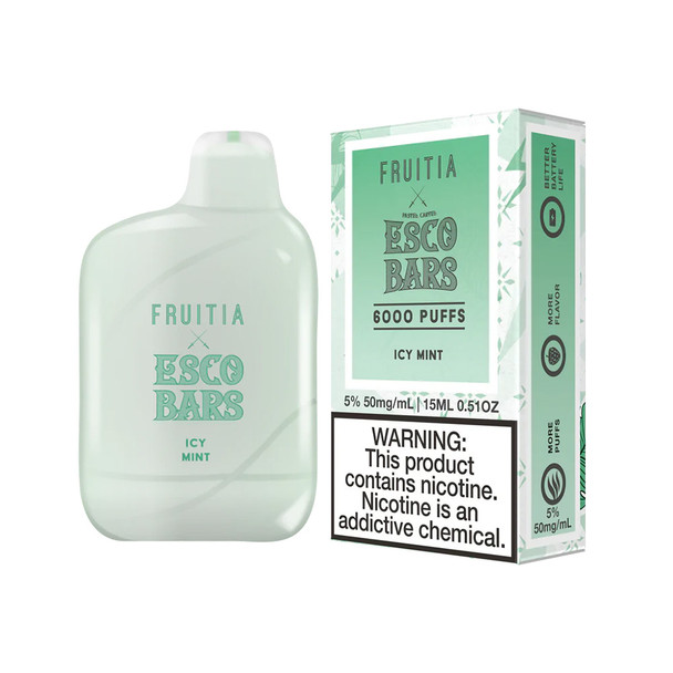 ESCO BARS X FRUITIA 6000 PUFF DISPOSABLE DISPLAY OF 10