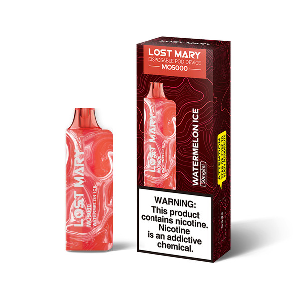LOST MARY MO5000 EDITION BY ELF BAR 5000 PUFF DISPOSABLE DISPLAY OF 5