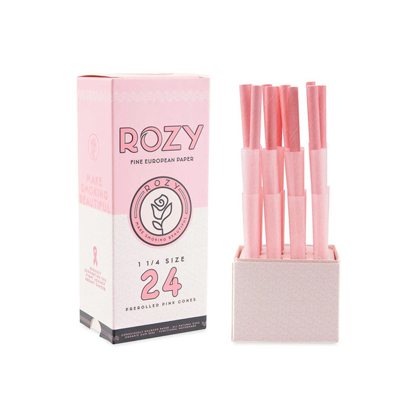 ROZY FINE PAPER PINK CONES 1/1-4 SIZE (24PK)