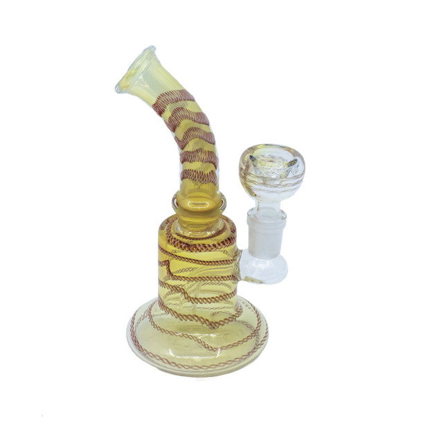 6" GOLDEN FUMED WATER PIPE (WP-49)