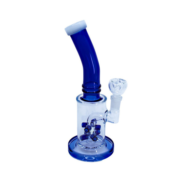 10" HANGING SHOWER PERC WITH COLORED NECK WATER PIPE (WP-50)
