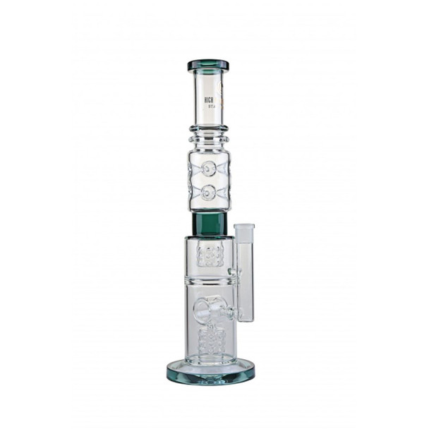 HIGH POINT GLASS 18.11" BARREL PERC ICE CATCHER WATER PIPE (WP-69)