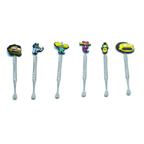 METAL DAB SPOON (ASSORTED DESIGNS) DISPLAY OF 10