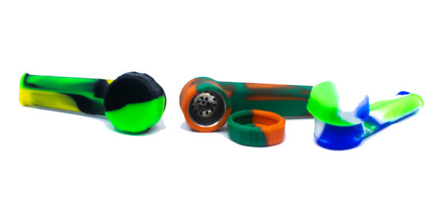 SILICONE HAND PIPE 3.5" 20CT