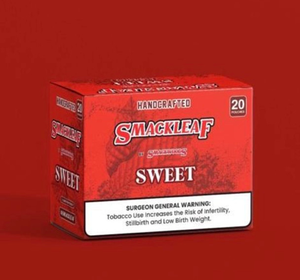 SMACKLEAF BY SMACKWOODS ALL NATURAL CIGAR WRAPS 5 LEAFS PER PACK DISPLAY OF 20